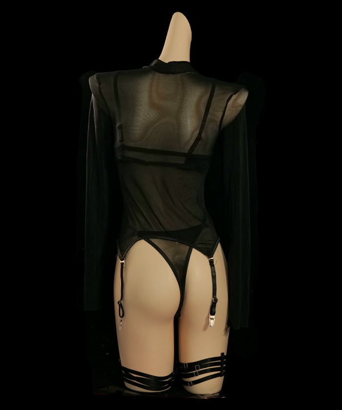 Black_Transparent_Bodysuit_Garter_Lingerie_2