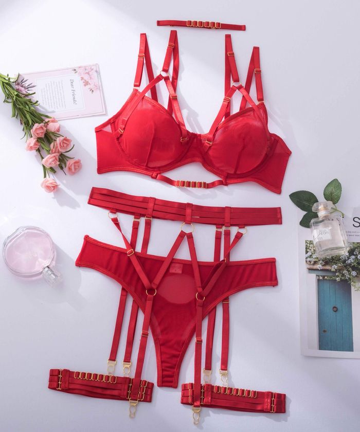     SheerStrappyBabydollLingerie_5