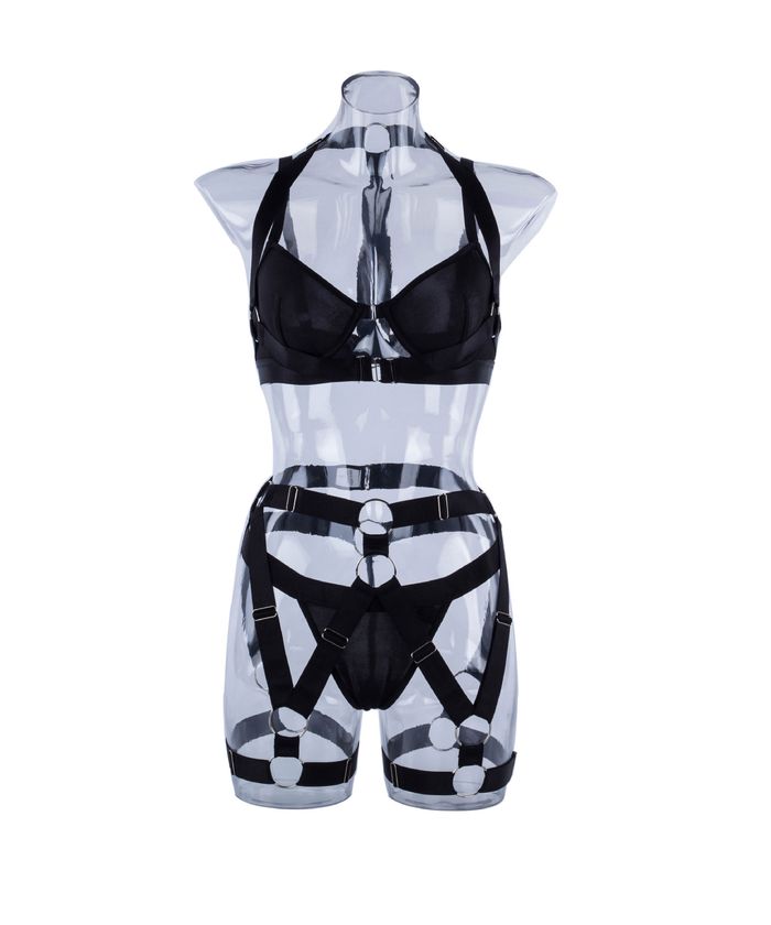 Strappy Harness Bra Lingerie