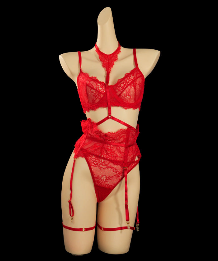 Strappy Cutout Bodysuit Lingerie (1)